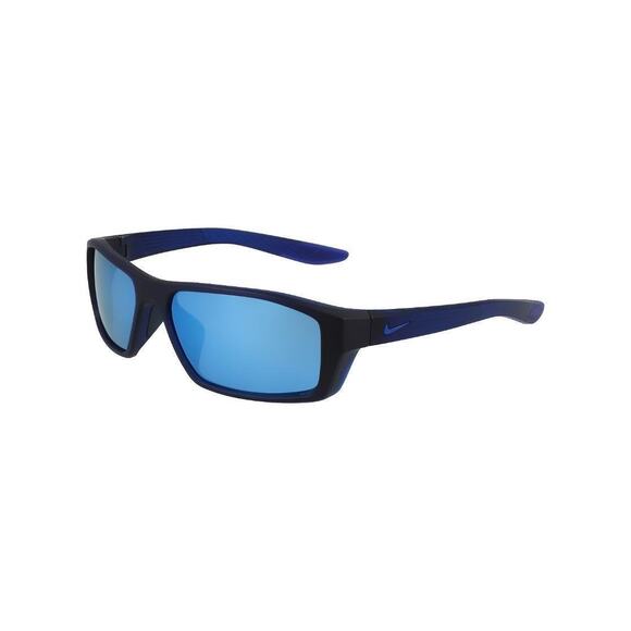NWT Nike Men's CT8226-451 Sunglasses Obsidian Frame Grey Blue Lens